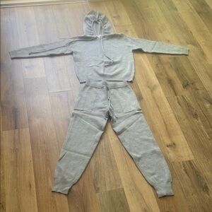 Gray Hoodie and Jogger Set